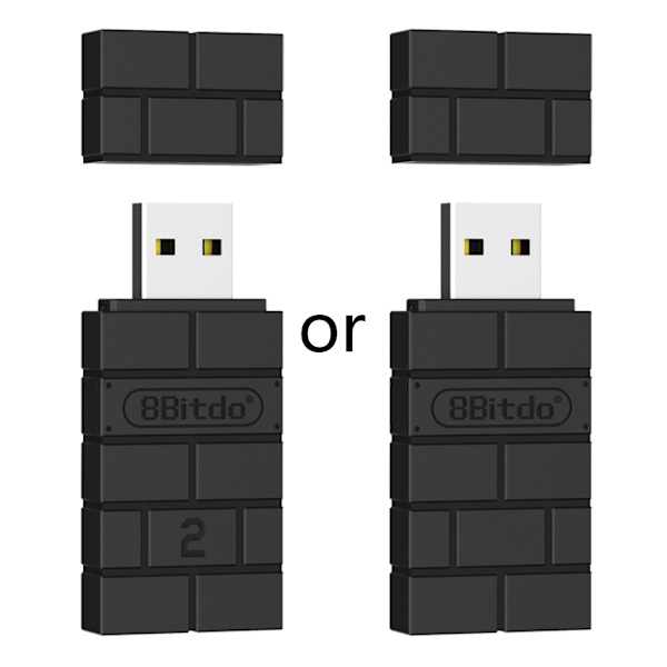 8Bitdo trådlös Bluetooth-kompatibel USB -adapter Snabbparning Stöder för Windows 10 för Switch/Steam