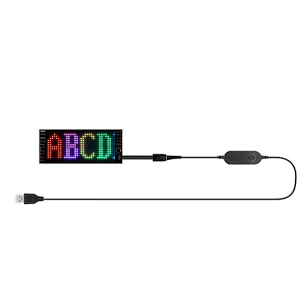 Fleksibel LED Pixel Panel Display Screen Rulletekst med Bluetooth-kompatibel tilslutning Passer til tilpassede beskeder