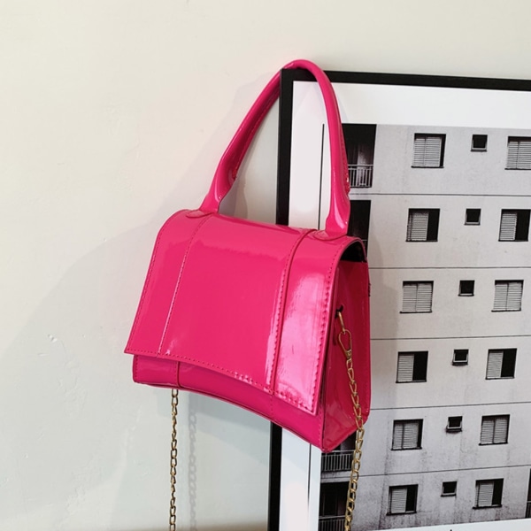 Alle matchende uformelle håndveske for kvinner PU-skinn skulderveske Lady Messenger Bag White