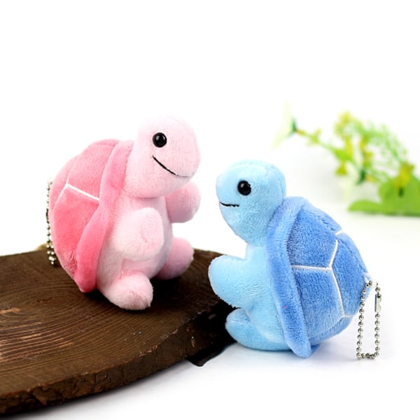 Sköldpadda - Plyschnyckelring för leksaksmaskin Presentkort Karnevalspriser för barn Ryggsäck Alla hjärtans present Påskäggsfestfavorit Pink