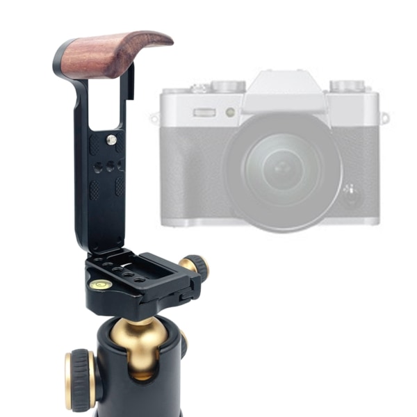 Handgrepp för Fujifilm X-T30 X-T20 X-T10 Kameratillbehör QR Quick Release L Plate Kamerafäste Black Color