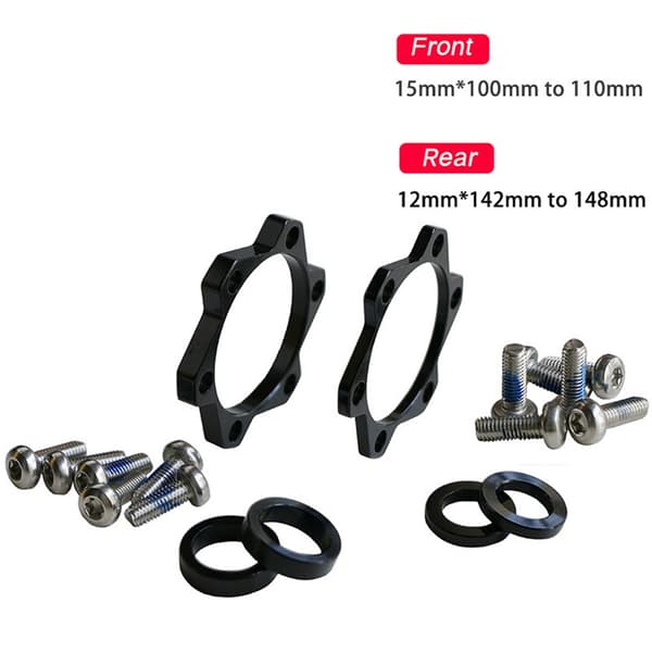 Adapter til konvertering af cykelnav, konvertering af for- og baghjul til cykelnav Front fork 100 turn 