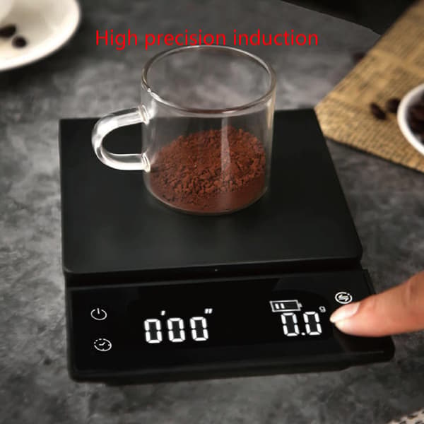 Digital kaffeskala med timer LED-display for espresso pour over hånddrypp