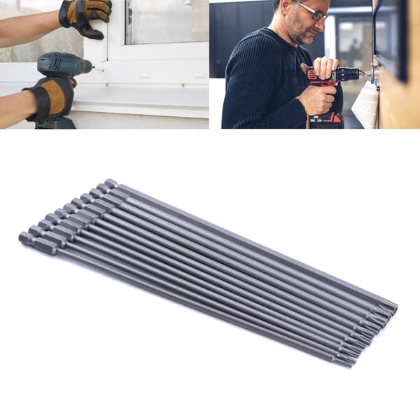 Lang Torx Hoved Magnetisk Sikkerheds Torx Bit Sæt 1/4\" Sekskant Borebit