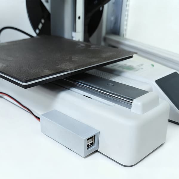 USB-hub med flere porte til udvidelse af enhedsforbindelse i 3D-print