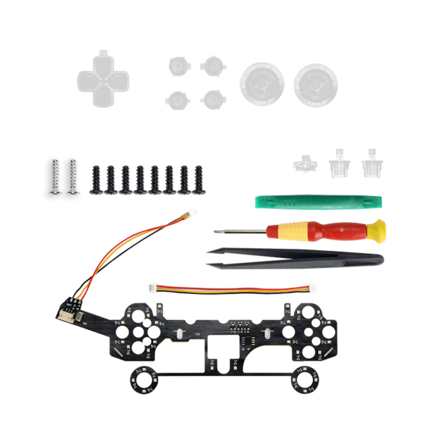 Mini Face Buttons Dtf LED Kit D-pad armaturer för styrenhet elektroniska maskintillbehör null - B
