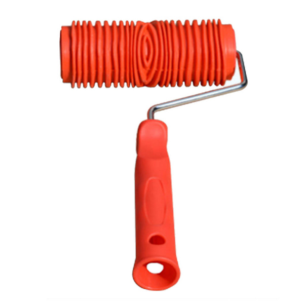 Gummi Wood Grain Roller Wood Graining Knurling Tool Väggdekor Textur Roller