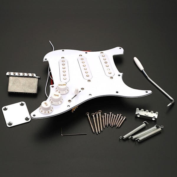 Laddad Förkopplad Plektrumskydd Gitarrstall Set Elgitarr Scratch Plate
