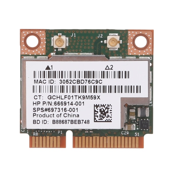 BCM943228HMB 802.11a/b/g/n 300 Mbps Dual Band Half Mini PCie trådløst WiFi-kort BT-kompatibelt 4.0 til HP SPS 718451-001