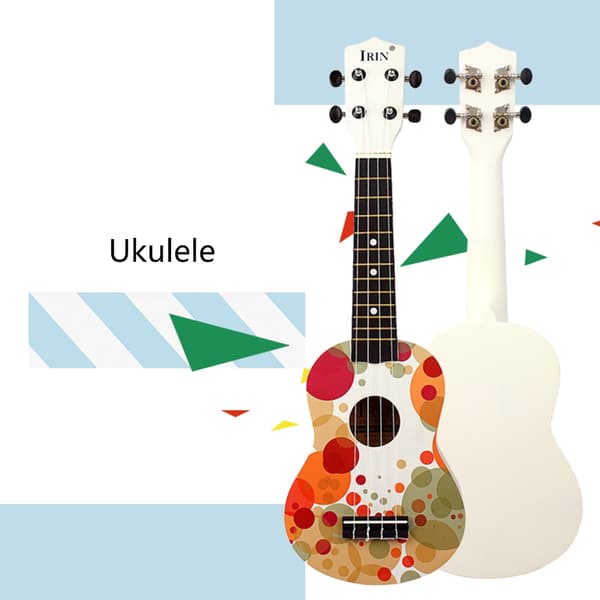 Bärbar 21-tums Ukulele 4 Nylonsträngar Barn Liten Gitarr för Nybörjare