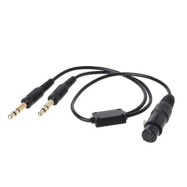 För buss XLR till GA Dual Plug 5 Pin Adapter Kabel Aviation Headphone Kabelsats