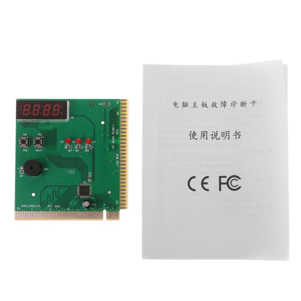 4-siffrig LCD PC Moderkort Analysator Display Diagnoskort Moderkort Fel Vykort Tester För dator PC Moderkort