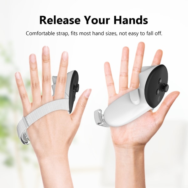 VR Controller Plast cover Case Handtag Grip Case Justerbar rem