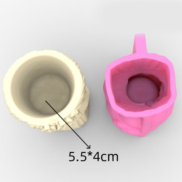 Flexibel Silikon Vas Form Unika Blomkruka Formar Tonårsflicka Formade