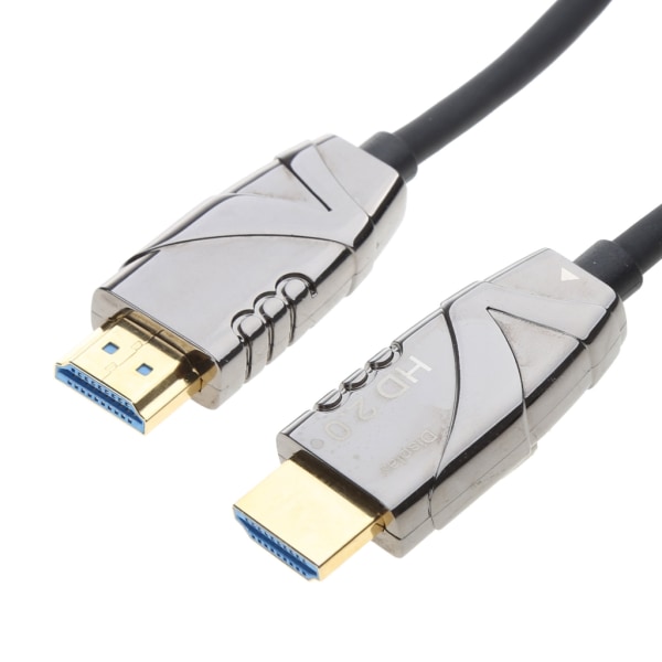 Hållbar optisk fiber HDMI-kompatibel kabelsladd 2.0 4K 60Hz hane till hane tråd för TV-projektor dator 20m