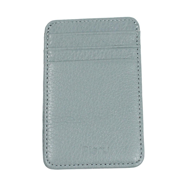 Kortholder Multi-Slot Kortholder PU Læder Lommepung Kontantholder Light blue