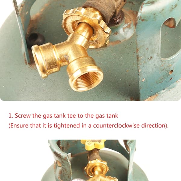 Tryckreduceringsventiler Effektiv tryckreducerare i mässing passar för gascylinder