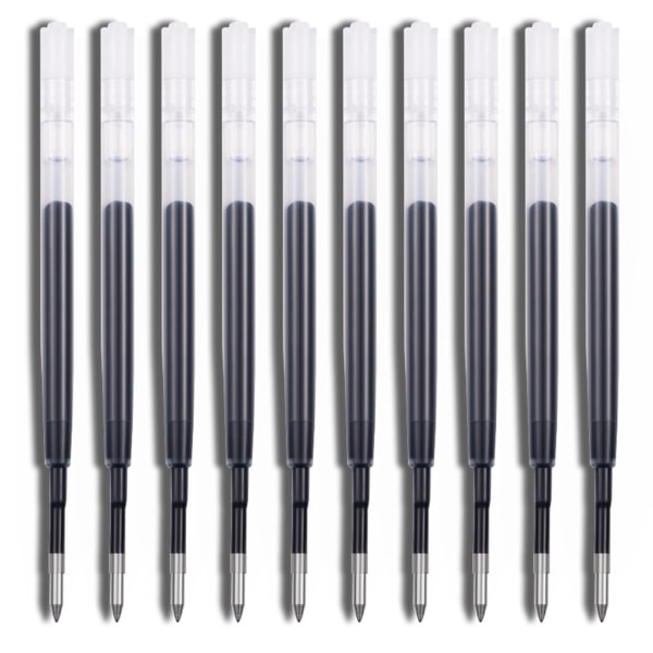 10 STK Metal Retractable Pen Neutral Refills G2 Quick Dry Kontorskoleartikler