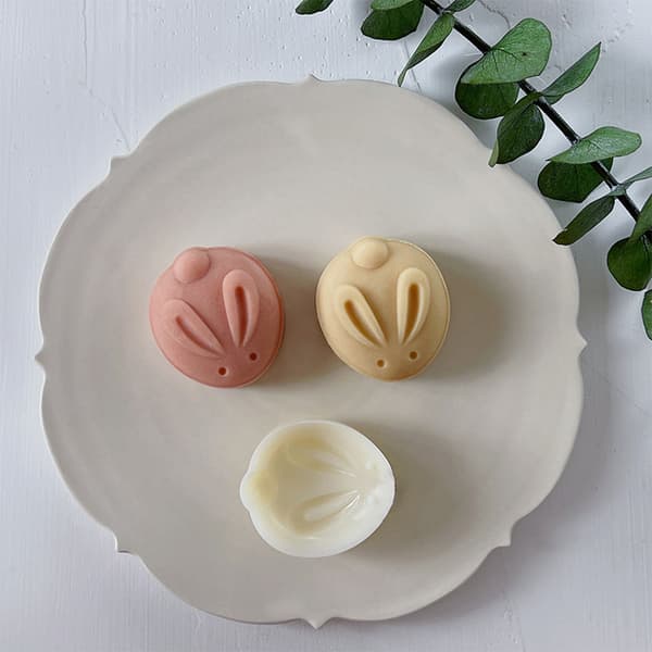 50g Dessertform i plastikmateriale, søde kaninformede stempler, månekageforme