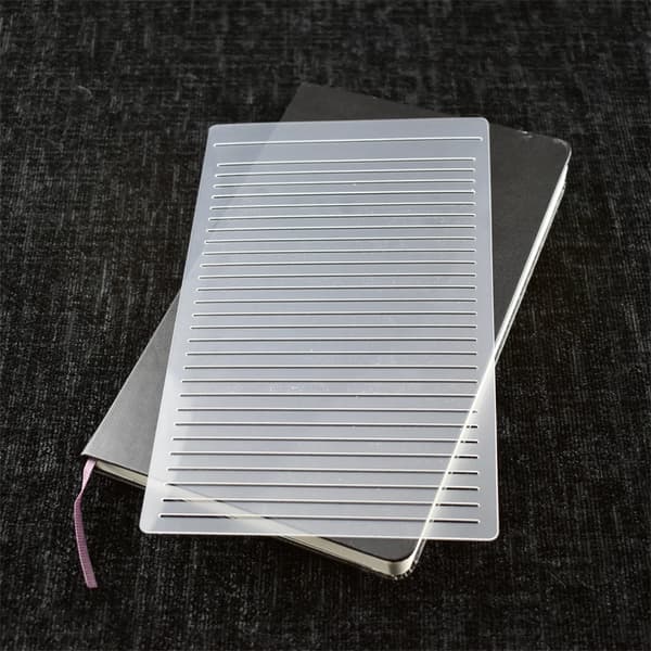 4 stk. plastik notesbog stencil multifunktionelle journal skabeloner til journal