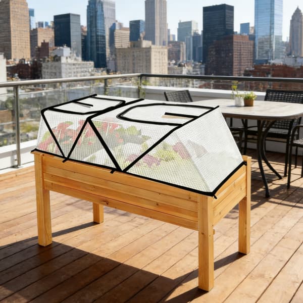 Plastik plantebeskyttelsesskjold, foldbart design, ideelt til vinterplantebeskyttelse