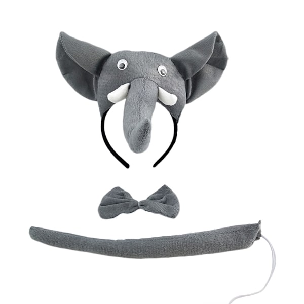 3 kpl/ set Lasten suorituskyky Rekvisiitta Elephant Hair Asusteet Set Halloween 12.12
