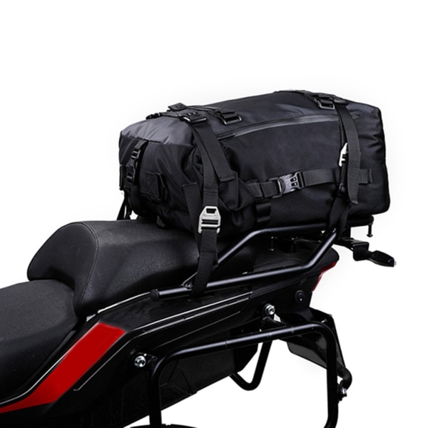 Vattentät motorcykel baksätesväska med stor kapacitet slitstark crossbody-väska Motorcykelsvanspaket för motorcykelcykel 20L