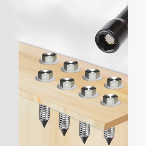 13 stk. magnetisk muttertrekker sett lange skaft muttertrekker bits for bruk med drill