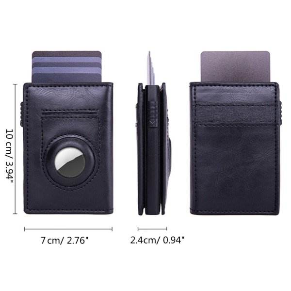 Multi-Slot Miesten kukkaro Ohut case organizer RFID-lukitus Coffee