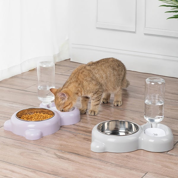 Djurmatsbehållare och vattenfontänsbehållare Hållbara skålar för valp/kattunge Flerfärgad, giftfri skål som tillval Blue