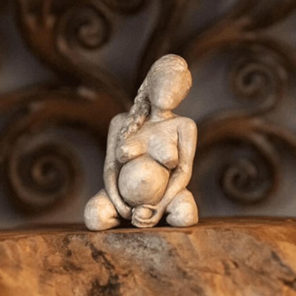 Gravid Ornament Moder Statyer För Heminredning Kvinnor Statyer Och Figuriner Figur Ornament Mors Dag Present null - C