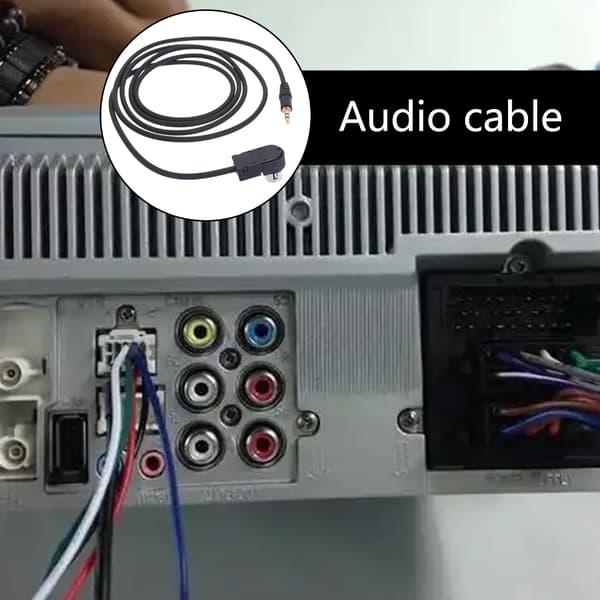 Bil 3,5 mm AUX-indgangsadapterkabel Mini Jack AUX-kabel til Alpine til MP3