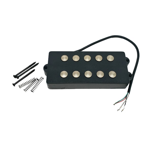 Basgitarr Pickups, Dubbelspole 5-strängs Bas Pickups Set Mini Bas Pickups