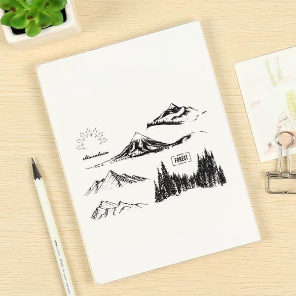 Sol Sne Bjerg Klar Stempel Transparent Silikone Stempler Segl til DIY Scrap