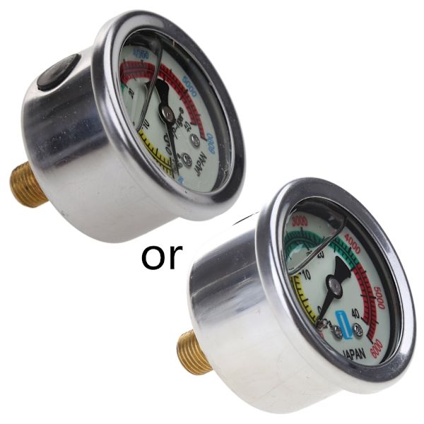 40mpa Däcktrycksmätare Auto Motorcykeltrycksmätare Manometer 45mm Diameter