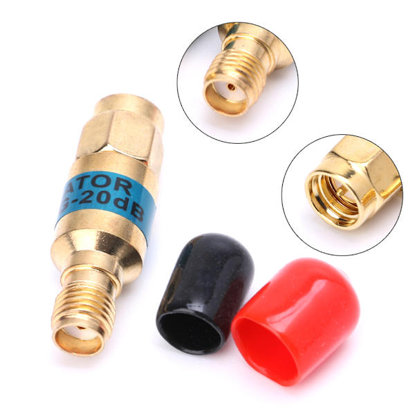 Golden Attenuator SMA-JK han til hun RF koaksial attenuator 2W 0-6GHz 30db