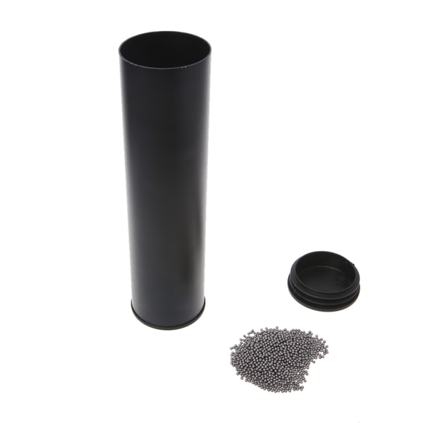 Bärbar cylinder sand shaker musikinstrument för band trummisar studio Silver