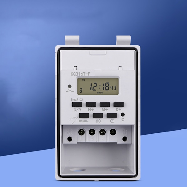 Digital Electrics Programmerbare 220V Vandtætte Indmurings Lampe Timer Kontakter