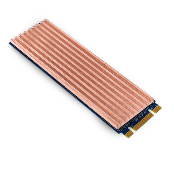 Ren koppar kylfläns kylare kylfläns thermal ledande lim för M.2 2280 PCI-E NVME SSD 2MM