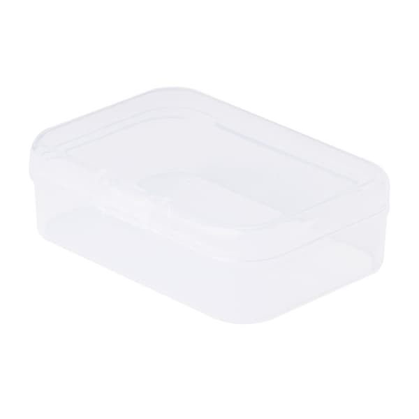 Rektangulär Förvaringslåda i Plast Klar Transparent Behållare Organizer