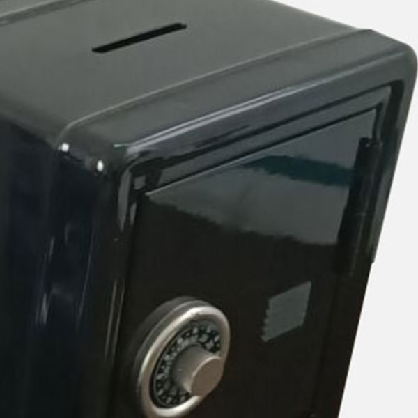 för Creative Mini Metal Mynt Bank Skåp med nycklar Barn Pengar Spara Burk Barn Säkerhet Säkerhet Säkerhetsbox för Case Orn Black