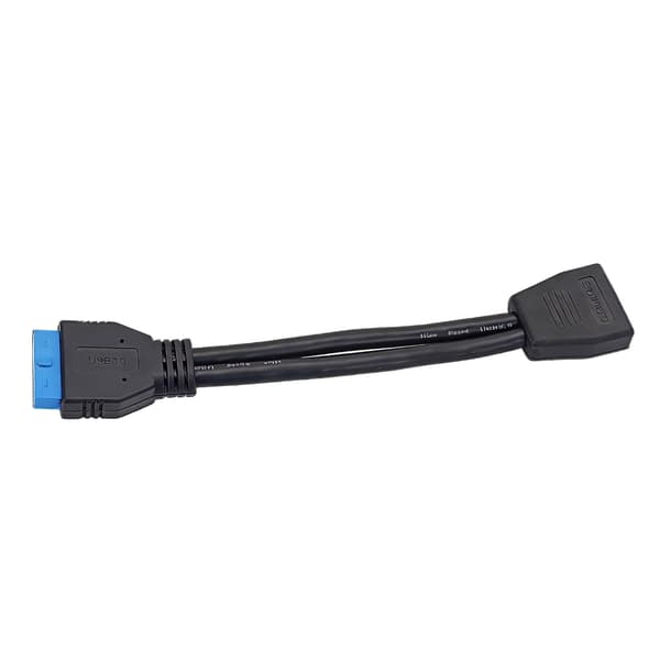 Hurtig USB3.0 19-bens han-hun-adapterkabel ideel til computerbygninger