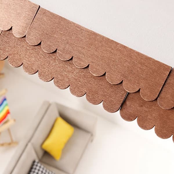 Trä DIY Dockhus Takpannor Realistisk Hantverk Trä Takspån