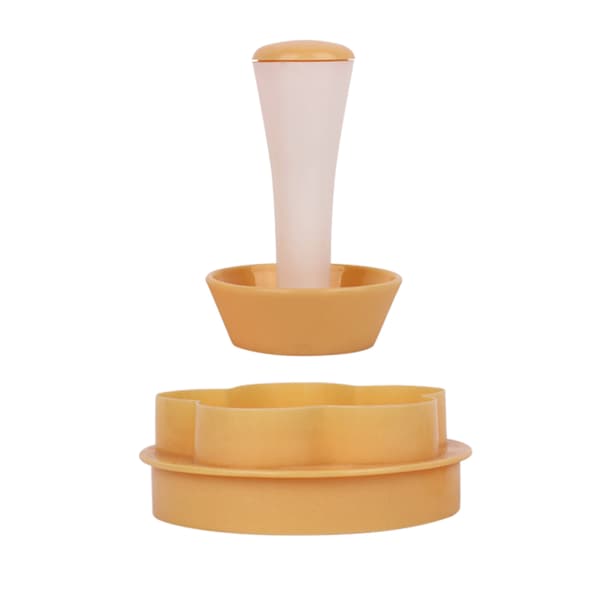 Plast Pastry Stamper Tert for Shell Mold Cutter Blomst Rund Deig Cookie Muff
