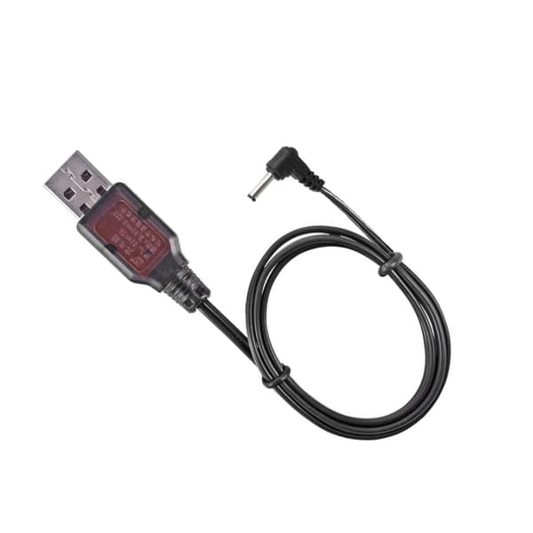 3,5 mm Bend Plug Litium Batterilader 3,6V USB Ladekabel for Billeke