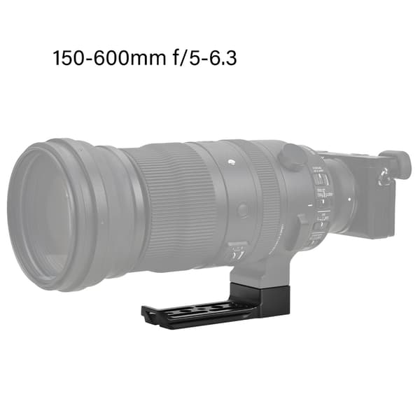 Aluminium Linsebaseplade Kompatibel 38mm Arca Interface Udvidet 12CM