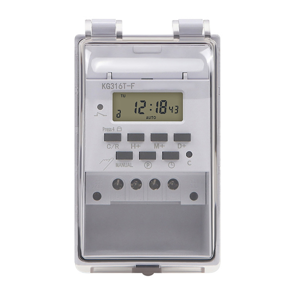 Digital Electrics Programmerbar 220V Vanntett Vegglampe Timer Brytere