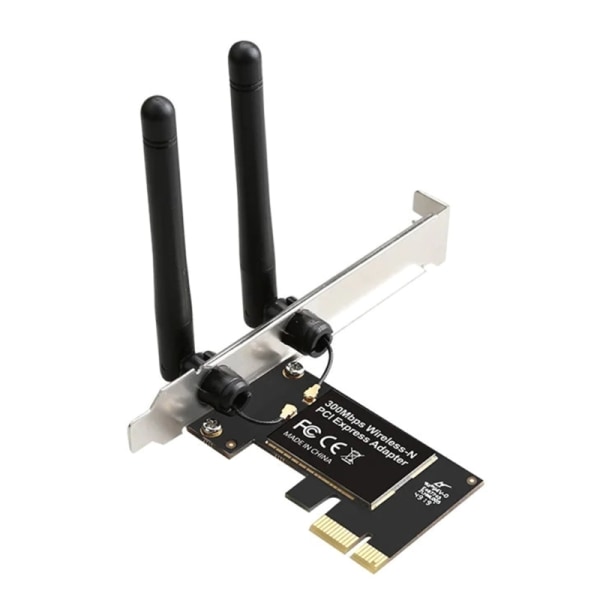 300M WiFi-mottagare PCIE trådlöst kort 2,4+5Gbp för stationära datorer Boost WiFi-signal