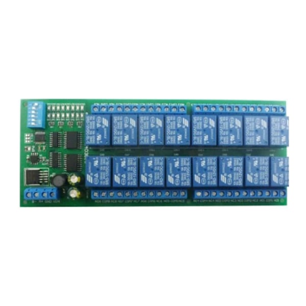 12V 16Ch relémodul RTU UART kontrollbryter for tilgang til identifiseringssystem