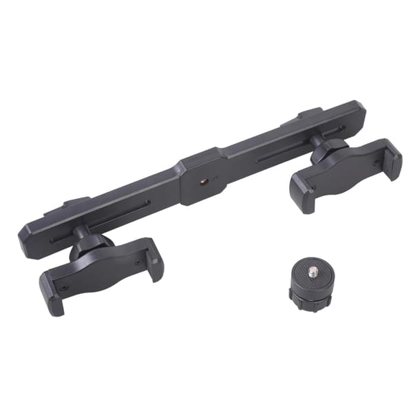 Snurrende Dobbelt Smartphone Stand Bilholder Link 27cm Base Længde Fast Greb